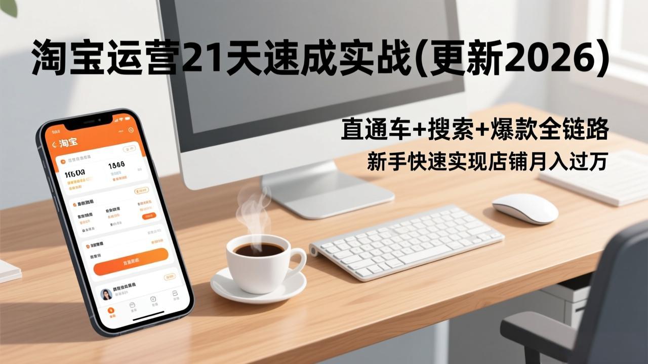 淘宝运营21天速成实战(更新2026-俊哥