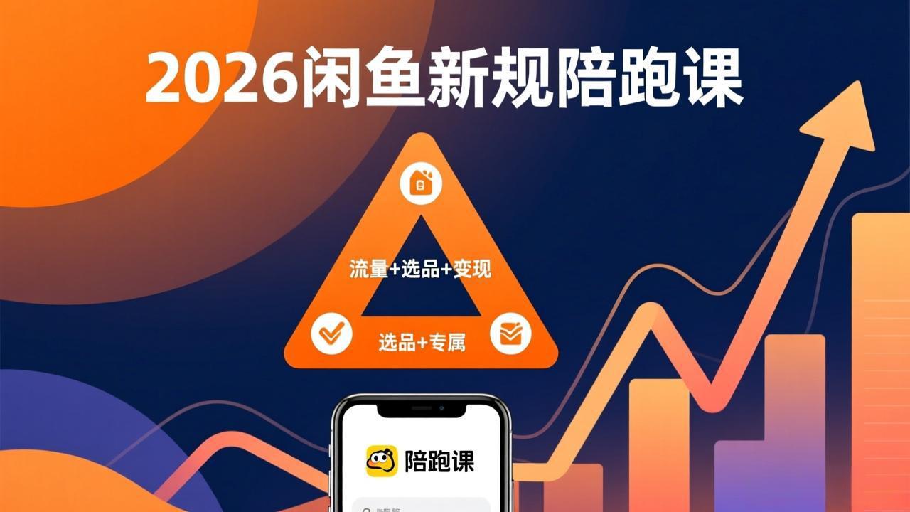 2026闲鱼高阶陪跑课全新上线,带你吃透新规玩转选品流量,从零搭建稳定变现盈利体系-俊哥