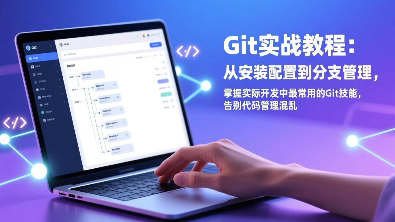 Git实战教程:从安装配置到分支管理,掌握实际开发中最常用的Git技能,告别代码管理混乱-俊哥