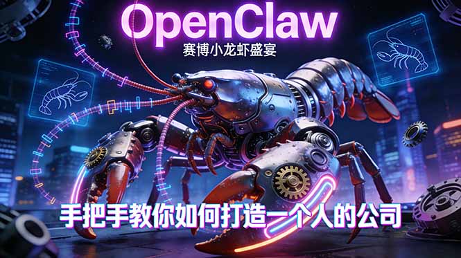 OpenClaw，小龙虾-从产品到爆款的成长之路，手把手教你如何打造一个人的公司-俊哥