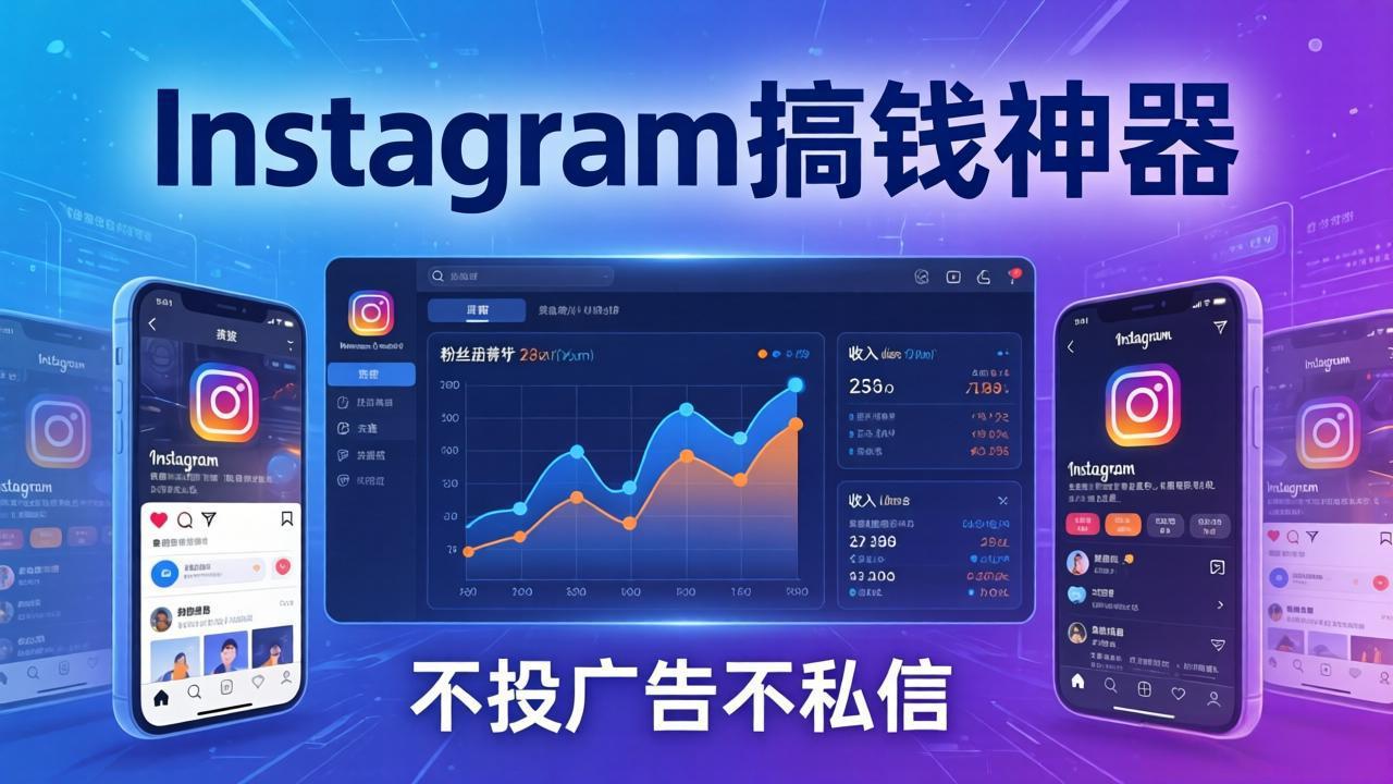 Instagram搞钱神器：月涨6万粉+月入5万刀，不投广告不私信，靠算法+低价产品-俊哥