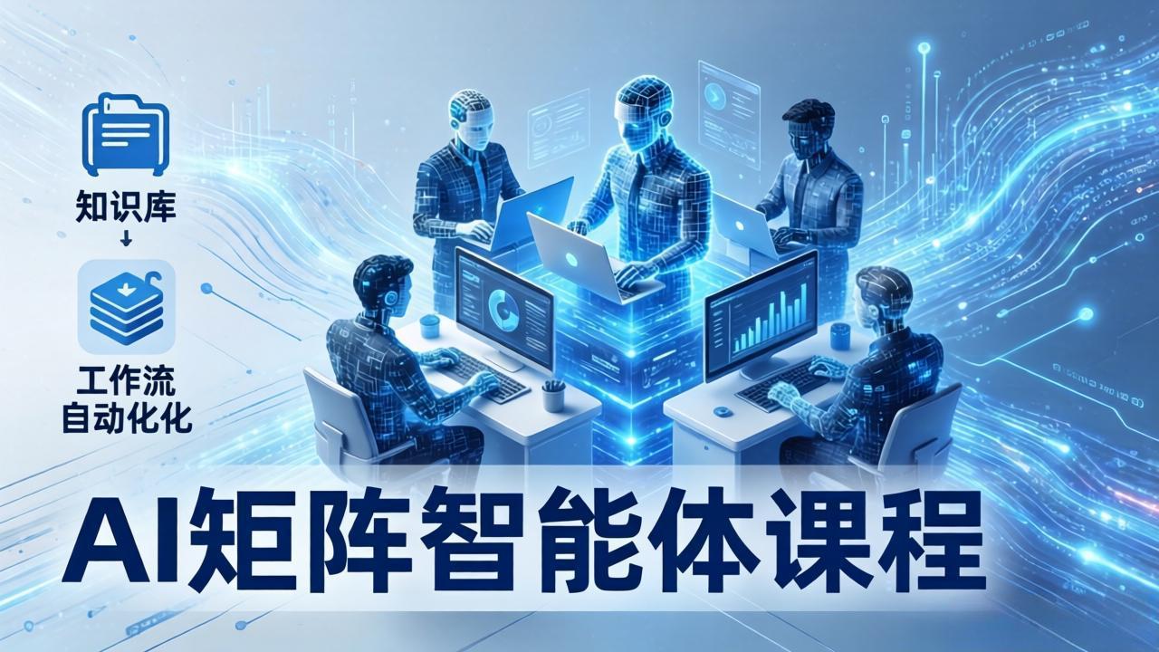 AI矩阵智能体实战：100个数字员工批量生产内容，文本知识库+工作流自动化全搞定-俊哥