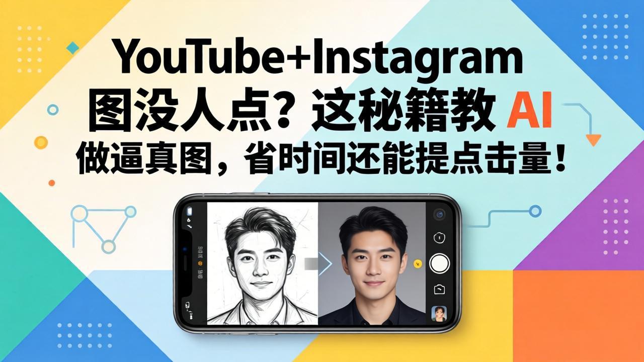 YouTube+Instagram图没人点？这秘籍教 AI 做逼真图，省时间还能提点击量-俊哥