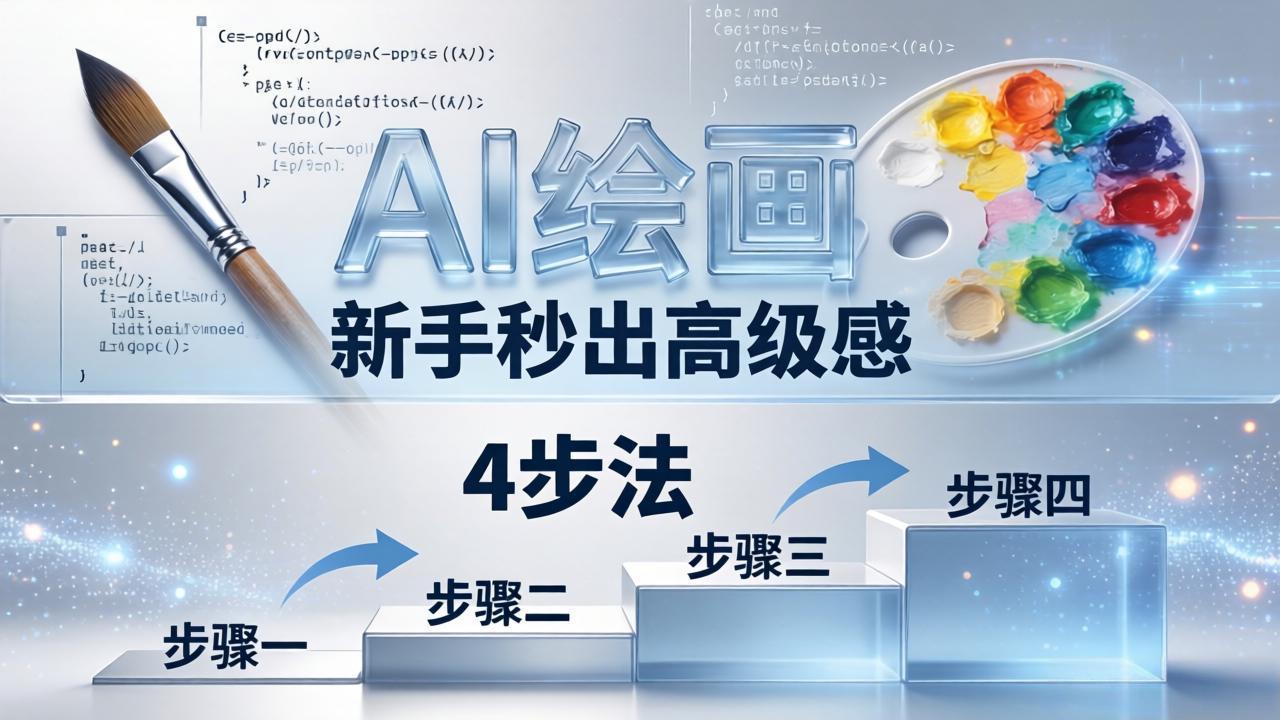 AI绘画入门别再硬磕了！即梦4步法：万能提示词公式+BRTR框架，新手秒出高级感-俊哥