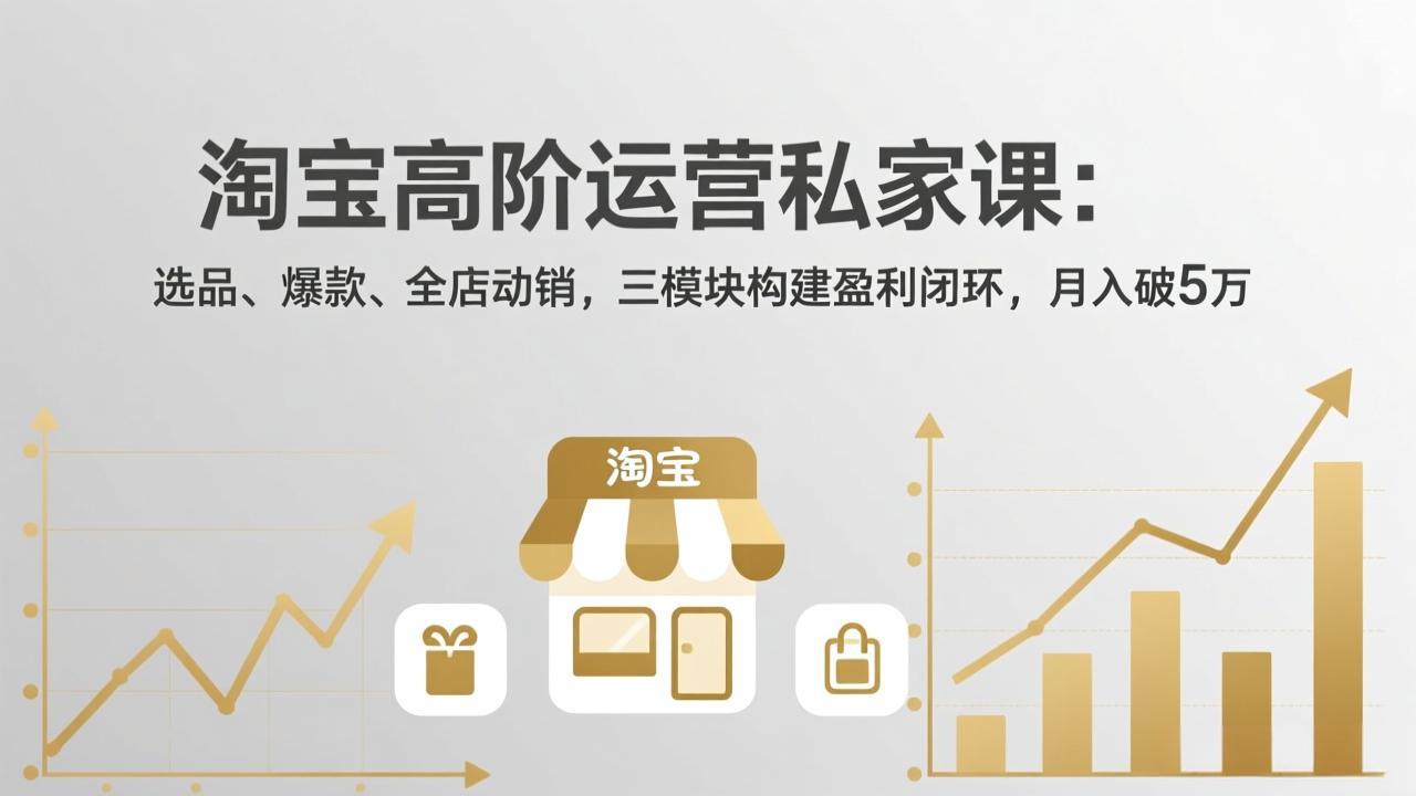 淘宝高阶运营私家课(更新26年4月-俊哥