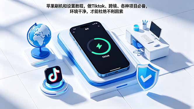 苹果刷机和设置教程,做Tiktok、跨境、各种项目必备,环境干净,才能杜绝不利因素-俊哥