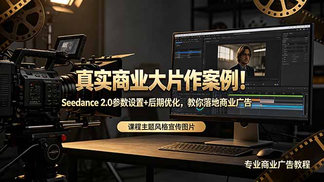 真实商业大片作案例!Seedance 2.0参数设置+后期优化,教你落地商业广告-俊哥