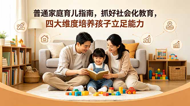 付费文章：普通家庭育儿指南，抓好社会化教育，四大维度培养孩子立足能力-俊哥