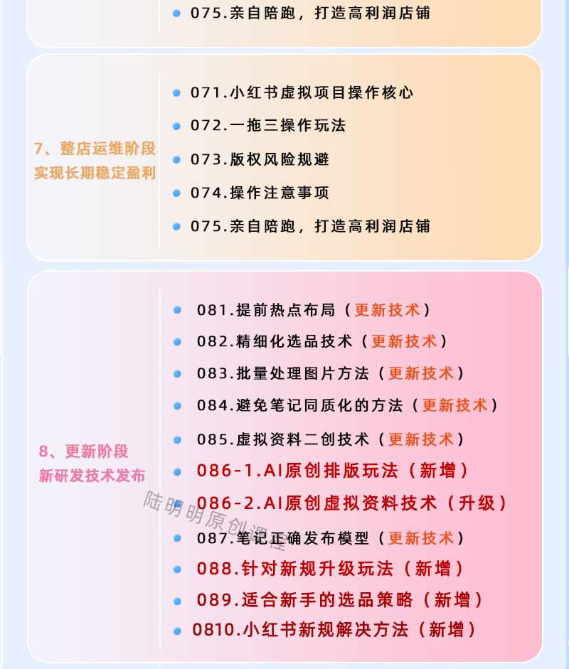 图片[4]-小红书虚拟项目特训班9.0，全面拥抱AI，批量产出原创PPT货源，单品/单店纯利润几万到几十W-俊哥
