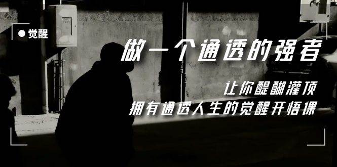 觉醒-做一个通透强者，让你醍醐灌顶，拥有通透人生，掌握强大的秘密-优优资源网