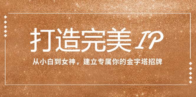 打造完美IP：从小白到女神，建立专属你的金字塔招牌（15节课）-优优资源网