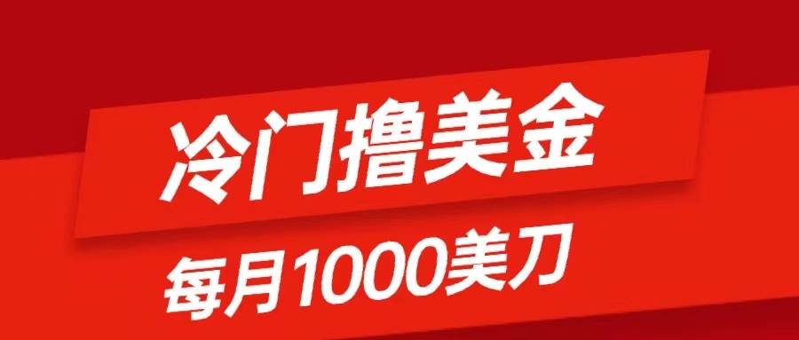 冷门撸美金项目：只需无脑发帖子，每月1000刀，小白轻松掌握-优优资源网