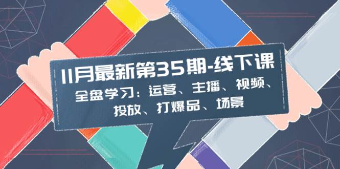 11月最新-35期-线下课：全盘学习：运营、主播、视频、投放、打爆品、场景-优优资源网