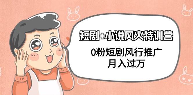 短剧+小说风火特训营，0粉短剧风行推广，月入过万（102节课）-优优资源网