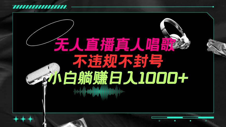 抖音24小时无人直播音乐，不违规，不封号纯撸音浪，小白实操当天日入1000+-优优资源网