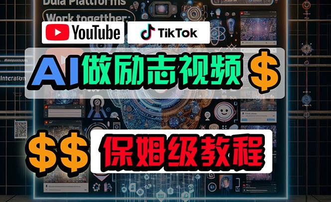利用AI制作励志视频，在YouTube和TikTok赚钱，小白可做（附工具）-优优资源网