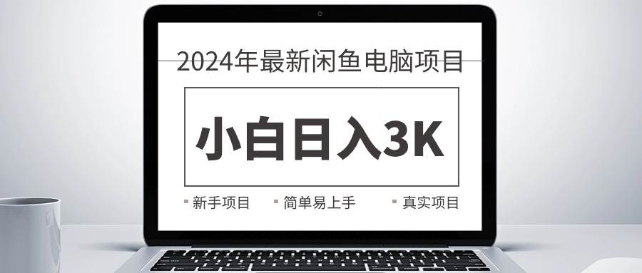 2024最新闲鱼卖电脑项目，新手小白日入3K+，最真实的项目教学-优优资源网