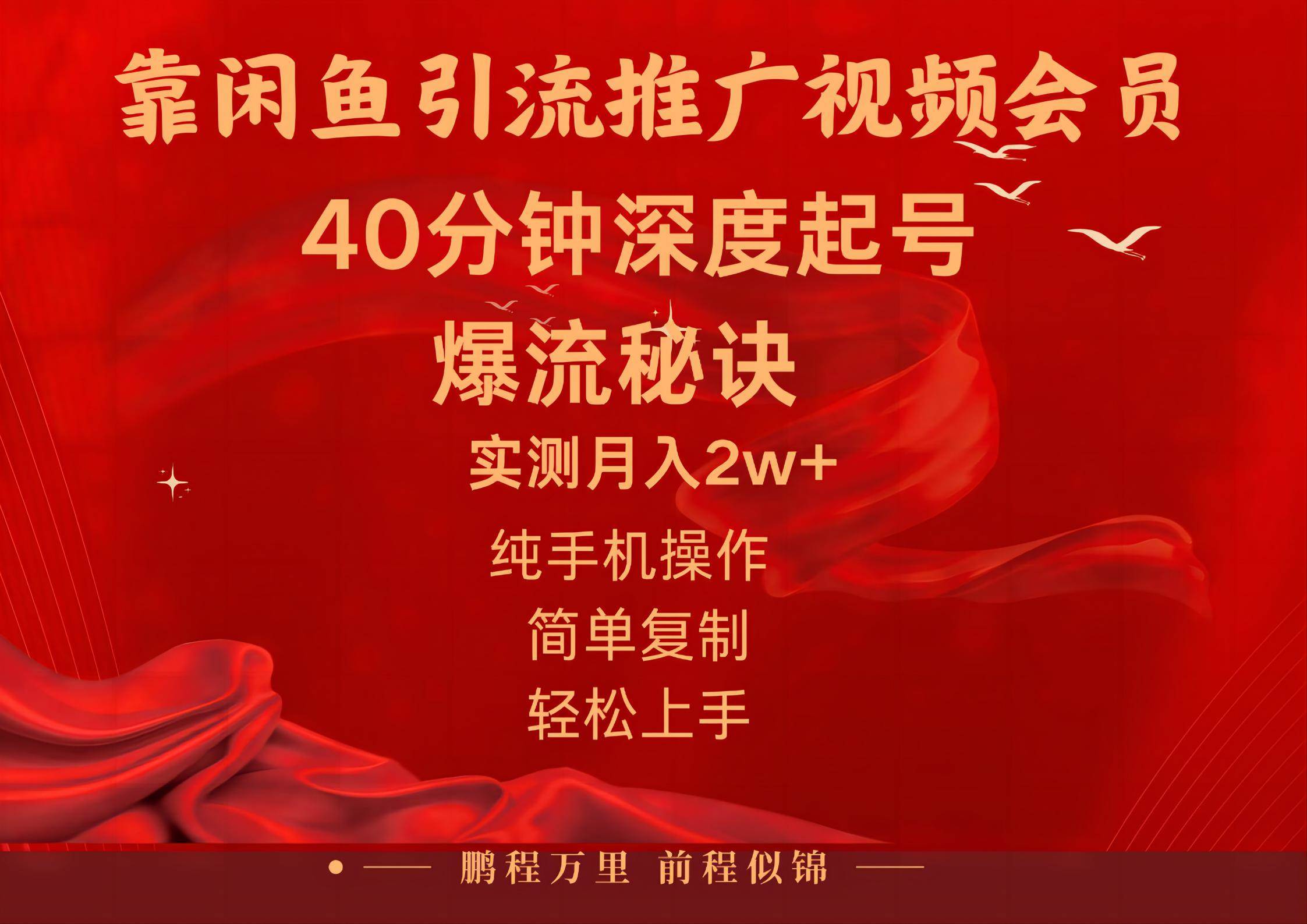 闲鱼暴力引流推广视频会员，能做到日入2W+，操作简单-优优资源网