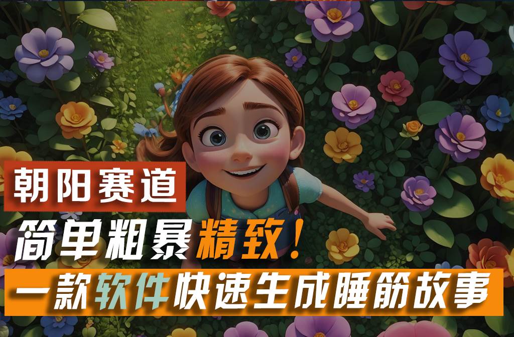 利用一款软件5分钟一条爆款睡前故事，简单粗暴精致！小白月入2w+-优优资源网