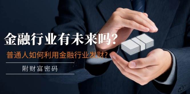 某付费文章：金融行业有未来吗？普通人如何利用金融行业发财?(附财富密码)-优优资源网
