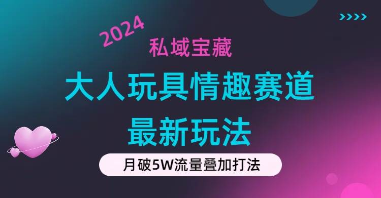 私域宝藏：大人玩具情趣赛道合规新玩法，零投入，私域超高流量成单率高-优优资源网